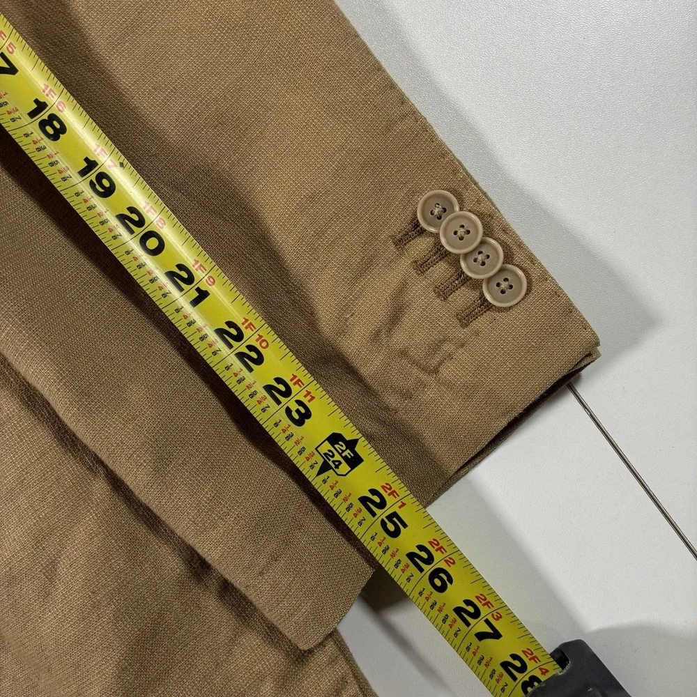 Johnston & Murphy Blazer XL 52 Linen Blend Unstructured Chore Barn Coat‎